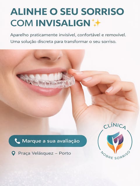 Publicação informativa de ortodontia e alinhadores invisíveis